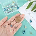thumbnail image 5 of 24 cuentas de cristal en forma de lágrima, 6 colores, facetadas, para araña, colgantes de diamantes de imitación, guirnaldas de cuentas para cortinas colgantes., 5 of 5