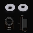thumbnail image 2 of Uxcell 8.2mmx10mmx4mm Flanged Sleeve Bearings Nylon Bushings, White 10 Pack, 2 of 5