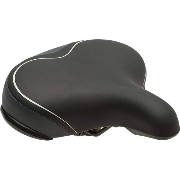 Bell Comfort Wide Cruiser Bicycle Seat - Comfortable Cruiser Saddle - Black