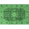thumbnail image 1 of Ahgly Company Indoor Rectangle Medallion Emerald Green Traditional Area Rugs, 2' x 5', 1 of 4