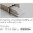 thumbnail image 3 of 56" Height with 20" Wide Adjustable Wall Panels, Classic Shaker 8' PVC Wainscoting Kit, (for heights up to 56"H), 3 of 8