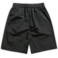thumbnail image 5 of SHTXOZHI Cargo Shorts for Men Drawstring Elastic Waist Casual Summer Shorts Beach Shorts with Pocket, 5 of 6