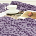thumbnail image 3 of Cute Purple Blanket 50"x60" Fuzzy Soft Fleece Blankets Lavender Lilac Violet Warm Throw Blankets Gifts Decor for Women Girls Couch Bed Travel Camping, 3 of 6