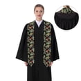 thumbnail image 4 of Xecao Multicolored Butterflies Print Graduation Shawl Stole Honor Stole Adult 72" Academic Commencements, 4 of 7