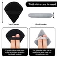 thumbnail image 5 of 12 Powder Puff Face Triangle Makeup Puff for Loose Powder Soft Body Cosmetic Foundation Sponge Mineral Powder Wet Dry Makeup Tool beauty cotton pack triangular application (GRAY AND BLACK), 5 of 5