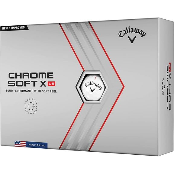Callaway Golf 2022 Chrome Soft X LS Golf Balls 12-pack, White