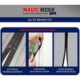 thumbnail image 7 of Magic Mesh Elite Hands-free Screen Door, Keeps Bugs Out, Fits Single Doors up to 39"x83", 7 of 7