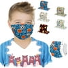 Pack of 50 Kids Fans Face Mask Mouth Protection No-Woven Snowflake Printing Fashion Disposable Mask 3 Ply Ear Loop Breathable with Designs