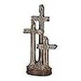 thumbnail image 3 of Dicksons Trois Croix Brun Naturel 8 x 4 Pierre en Résine Figurine de Collection de Table, 3 of 3