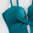 thumbnail image 6 of fheaev Full Piece Swimsuit for Women Deep V Cut Out Monokini High Cut Cheeky One-Piece Design Padded Push Up Summer Vacation Pool Party Swimwear, 6 of 9