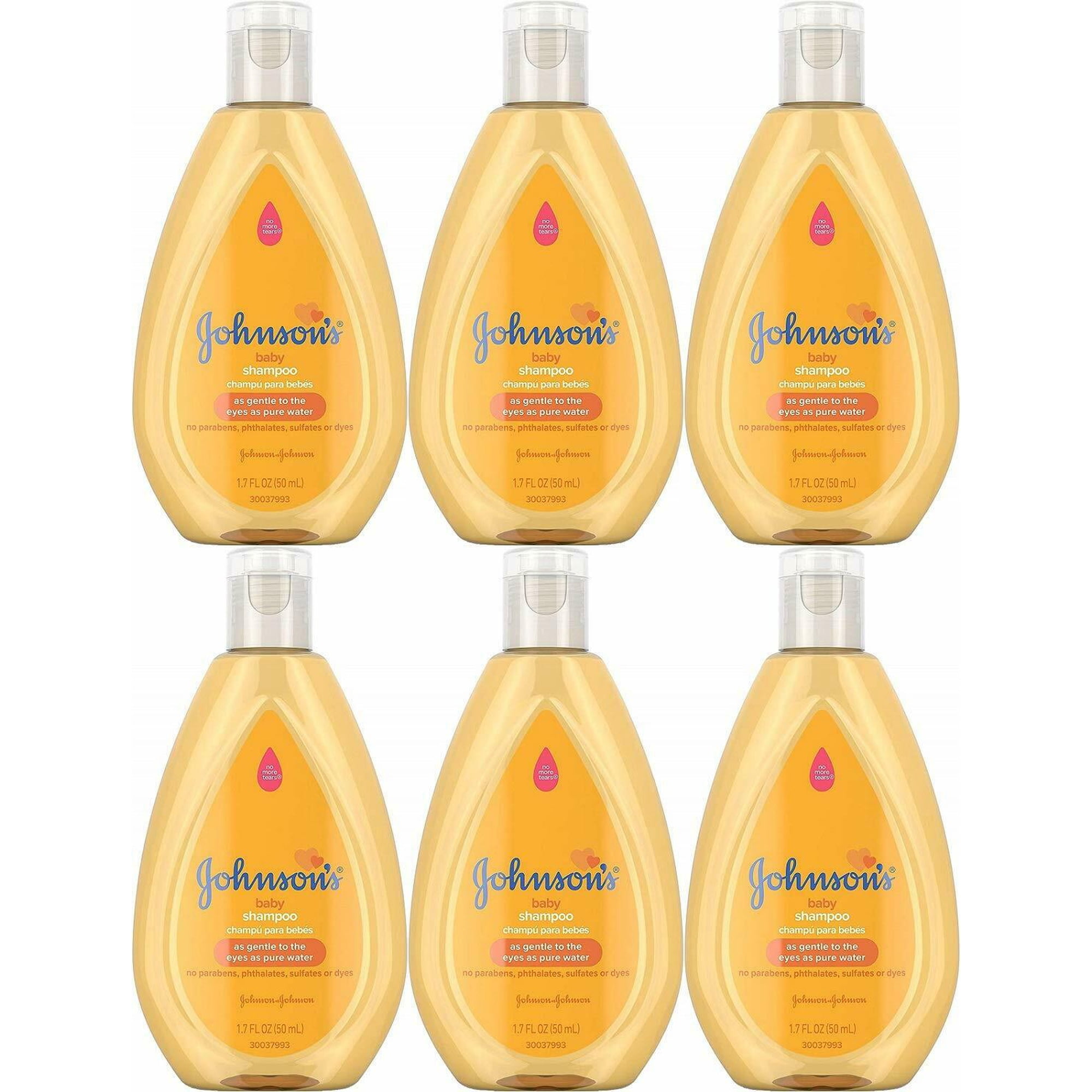Johnsons Baby Shampoo with Gentle Tear Free Formula, Travel Size, 1.7 fl. oz.. 6 pk.