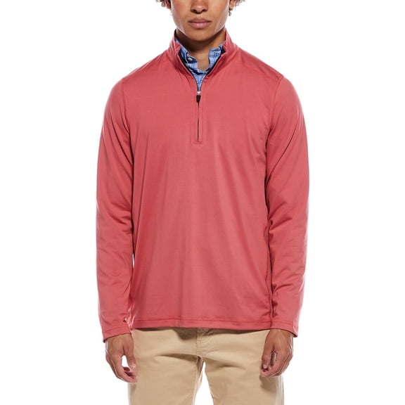 Brooks Brothers mens Performance 1/2-Zip Pullover, m, Pink