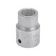 thumbnail image 1 of Socket de impacto de alta resistencia Unique Bargains para automóvil y motocicleta, acero de alto carbono, 55 mm, 1 Pcs, tono plateado, 6 puntos, 19 mm, 1 of 1