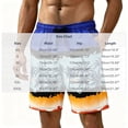 thumbnail image 2 of Zylanna Men's Board Shorts with Pockets, Swim Trunks Quick Dry Drawstring Elastic Waist Hawaiian Print Casual Summer Beach Shorts for Men Multicolor, 2 of 7