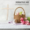thumbnail image 4 of Hemoton 2 Pcs Crosses Rattan Wreath Frame Easter Decorations 45.00X35.00X4.00CM White, 4 of 8