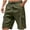 Army Green, variant on Mens Plus Size Cargo Shorts Lightweight Elastic Waist Quick Dry Shorts with Pockets for Big and Tall for Outdoor Hiking Beach Gym Shorts
