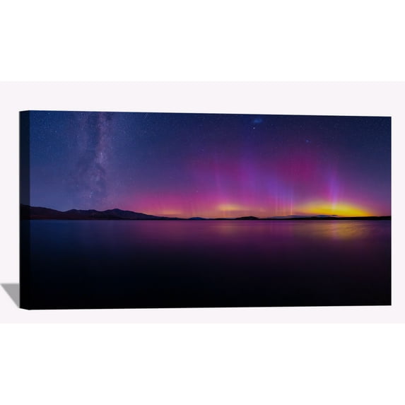 Aurorare Landscape Wall Art Aurora Borealis Picture Canvas Art Northern Lights Framed Painting Wall Decor For Home Office Bedroom Livingroom Reeady to Hang