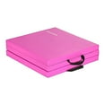 thumbnail image 3 of BalanceFrom 6ft x 2ft x 2in 3-Panel All-Purpose Folding Gymnastics Mat, Pink, 3 of 6