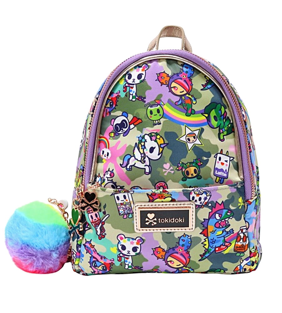 Tokidoki Camo Kawaii Mini Backpack with 