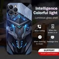 thumbnail image 4 of LAICAIW Flash Phonecase, Super Armor Flash Phonecase for iPhone, Colorful Nightlight Tempered Glass Phone Case, for iPhone 11 12 13 14 15 Pro Max (G,for iPhone 13), 4 of 7