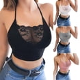 thumbnail image 4 of Sexy Sling Bras Costumes for Women Summer Plus Size Crop Top Halter Strappy Elastic Bras Lace Camisole Crop Tank Tops S-3XL, 4 of 5