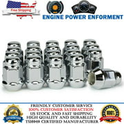 20x Wheel Lug Nuts Bulge Acorn M12x1.5 Chrome For Ford Fusion Focus Escape Probe