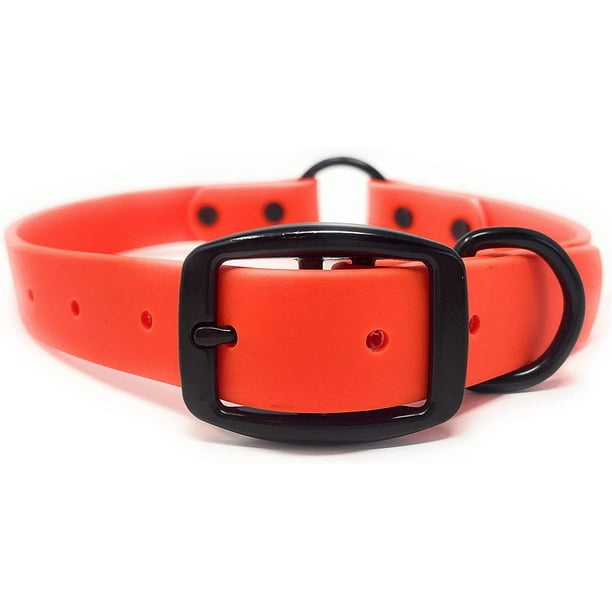 Regal Dog Products Waterproof Dog Collar with Black Hardware Water