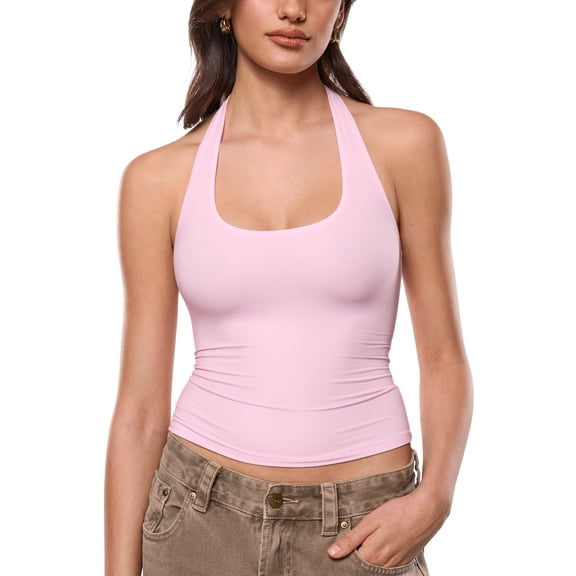 Inbarely Halterneck Tank Tops