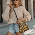 thumbnail image 4 of LedBack Skull Print Satchel Purse for Women Medium Size Leather Hobo Bag Crossbody Bag Zipper Shoulder Bag with Adjustable Strap for Travel Shopping Work, Yellow, 4 of 7