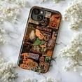 thumbnail image 5 of Retro Halloween Comic Phone Case, Spooky Pumpkin Ghost Party Collage Protective Cover for iPhone 16 15 14 13 12 11 Pro Max Plus Mini, 5 of 6