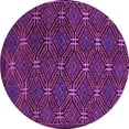 thumbnail image 1 of Ahgly Company Indoor Round Southwestern Purple Country Area Rugs, 4' Round, 1 of 4