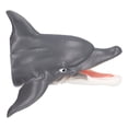 thumbnail image 2 of Juguete De Marioneta De Mano De Delfín, Aprendizaje Realista Del Entretenimiento Marioneta De Mano De Delfín Para Bañarse En La Playa Para Piscina ANGGREK Dolphin Head Hand Puppet, 2 of 8