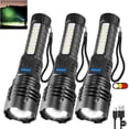 thumbnail image 1 of 3Pack Rechargeable Flashlights, 7Mode Flashlights High Lumens, Super Bright LED Flashlight, Adjustable Tactical Flash Light, High Powered Flash Light, Handheld Flashlight for Home Emergency Camping, 1 of 7