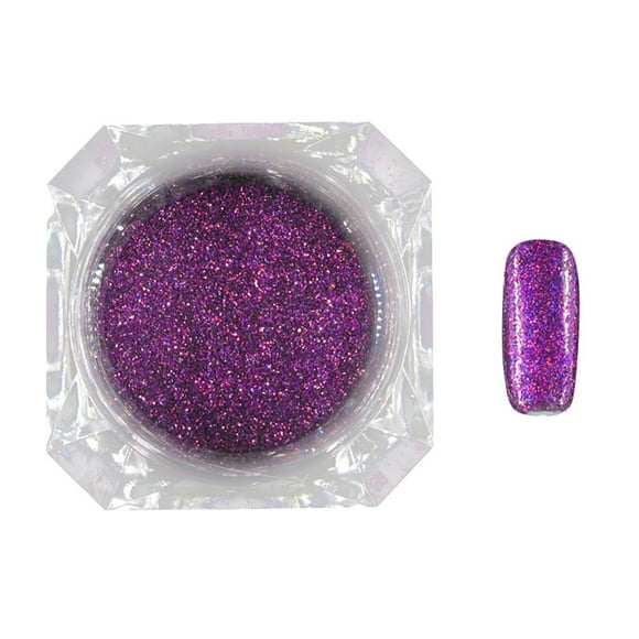 Fiudx Polvo de Espejo Óptico para Decoración de Uñas Diy, Pigmento Brillante