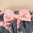 thumbnail image 6 of TOWED22 Infant Baby Girl Clothes 3pcs Outfits Cute Long Sleeve Crew Neck Pattern Print Romper Bodysuit Pants Headband Fall Winter Set(Red,3-6 M), 6 of 7