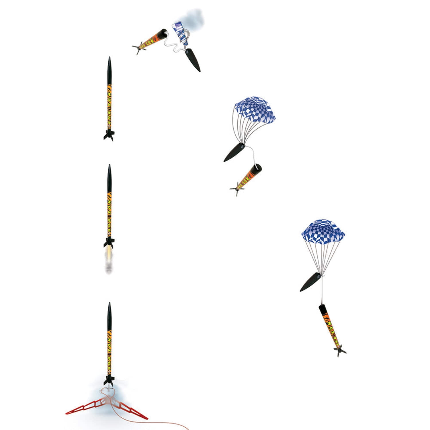 Estes Tandem-X Flying Model Rocket Launch Set
