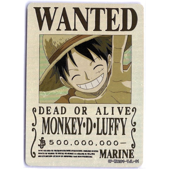 Collectible 2025 One Piece Monkey D. Luffy Holo English Trading Card