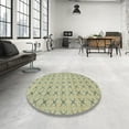 thumbnail image 4 of Ahgly Company Machine Washable Indoor Rectangle Abstract Brown Gold Area Rugs, 2' x 5', 4 of 7