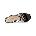 thumbnail image 4 of BLISSFUL STEP Women's Solid Color Strappy Slingback Block High Heels Sandals Black 5, 4 of 8