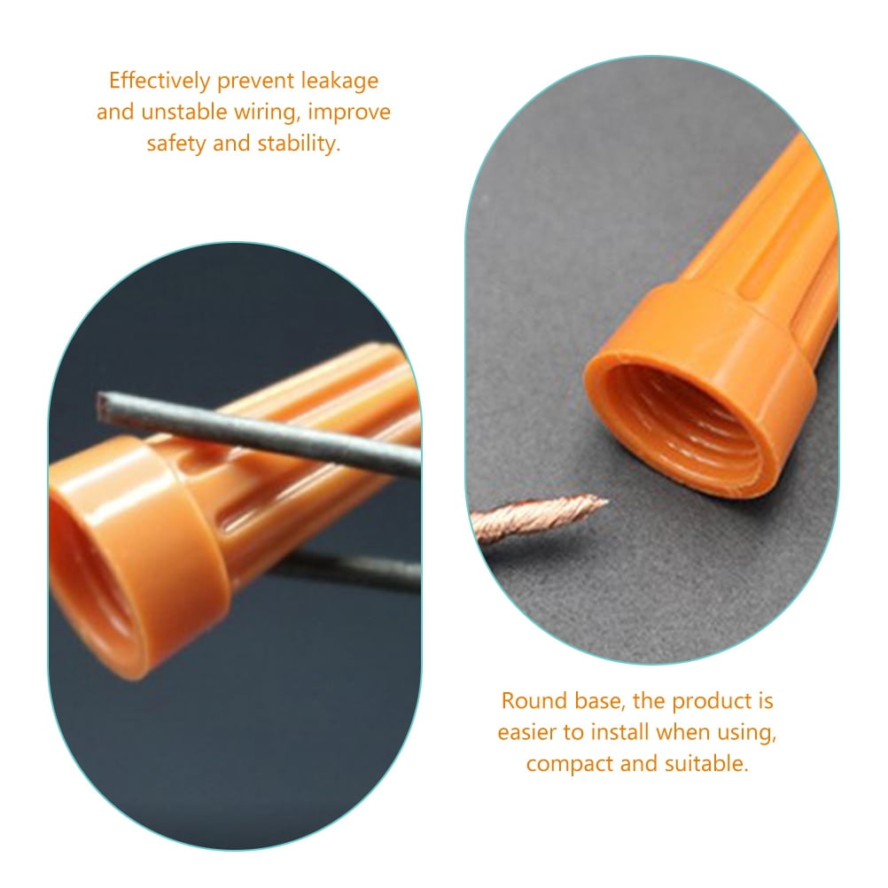TAILTOSS Electrical Quick Connectors Wire Cap Ground Wire Connector Orange For Technicians 500Pcs