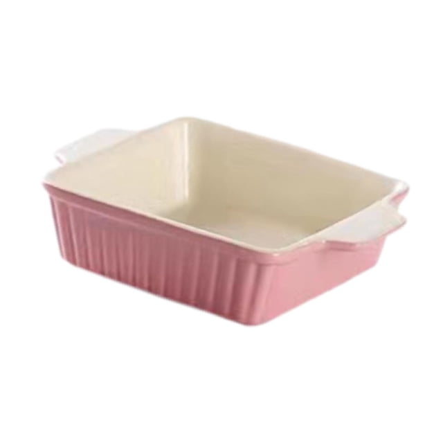 simhoa Ceramic Bakeware Casserole Dishes for Oven for Barbecues Camping Restaurants Square