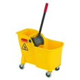 thumbnail image 2 of Mop Bucket and Wringer with Reverse Press, 7 3/4 gal gal Capacity, Yellow, 2 of 2