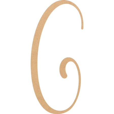 Wood MDF Letter G, Craft Alphabet 7'' Small Home Décor, Buttey Honey Font