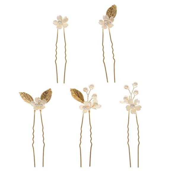 unbranded  5 Pcs Bride Headdress Hair Jewels Accessories Wedding Guest Bridesmaid Golden