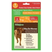SENTRY Worm X Plus 7 Way De-Wormer Large Dog 6ct