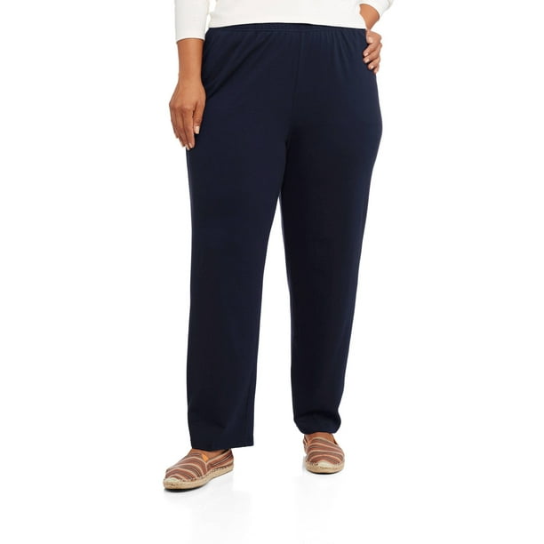 White Stag - Women's Plus-Size Essential Pull-On Knit Pants - Walmart ...