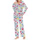 thumbnail image 2 of Puntoco Conjunto de pijama cómodo para mujer, conjunto de pijama con parte superior y pantalones casuales con estampado degradado para mujer, 2 of 5