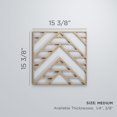 thumbnail image 3 of Ekena Millwork 15 3/8"W x 15 3/8"H x 3/8"T Medium Gilcrest Decorative Fretwork Wood Wall Panels, Red Oak, 3 of 3