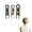 BlackBrown-F-3PCS, variant on 3PCS Acetate U‑Shaped Hair Clip, Lightweight Decorative Hairpin for Women, Multi‑Color Daily & Party Hair Accessory(BlackBrown-F-3PCS)