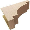 thumbnail image 6 of 10"W x 30"D x 20"H Classic Mediterranean Rough Cedar Woodgrain TimberThane Corbel, Primed Tan, 6 of 6